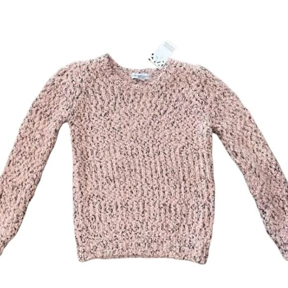 Harper Canyon  Pink Metallic Fuzzy Sweater Size Medium  8/10 - Picture 1 of 6